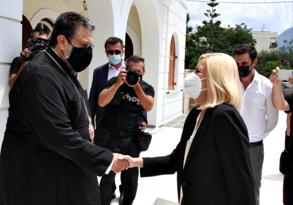 Συναντήθηκε η Γεννηματά με τον Μητροπολίτη Μεσσηνίας