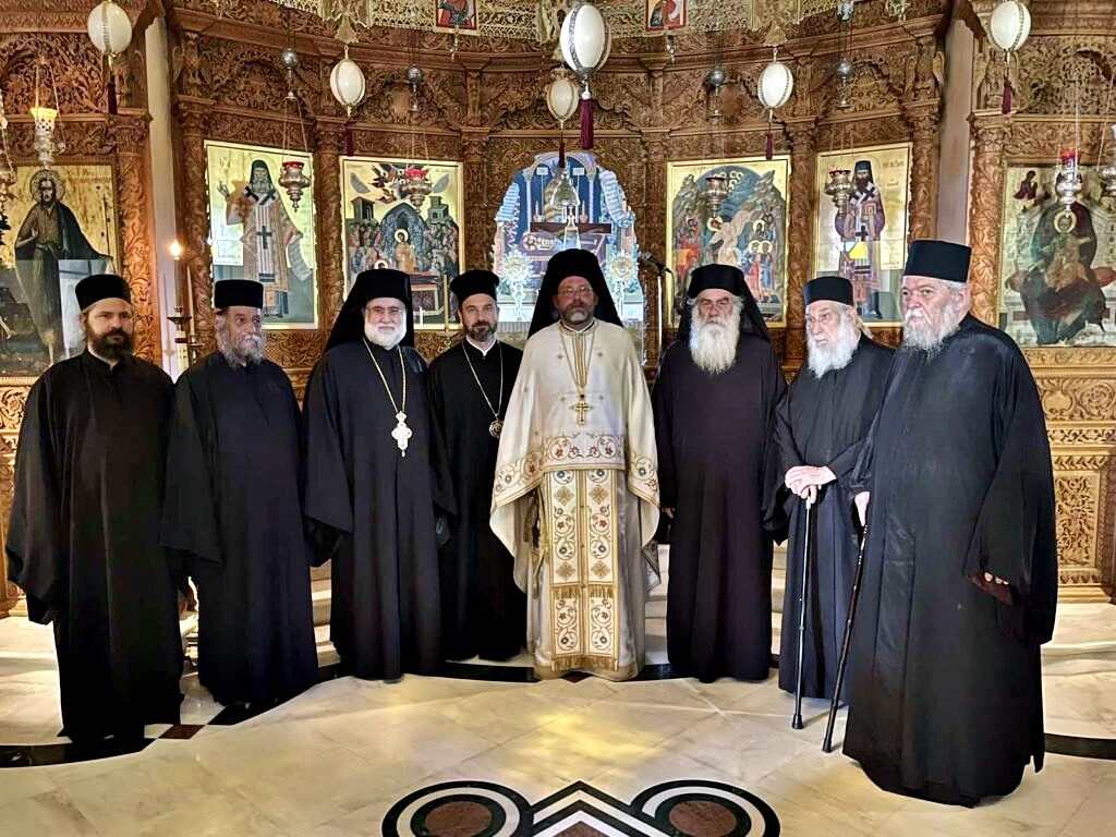 Ο Μέγας Πρωτοσύγκελλος στην Ιερά Μονή Αγκαράθου (ΦΩΤΟ)