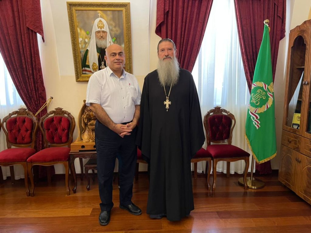 Head of Russian Ecclesiastical Mission in Jerusalem receives Israeli interior ministry official
