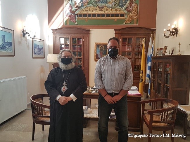 Επίσκεψη Καθηγητού Γεωργίου Ανδρουτσόπουλου στον Μητροπολίτη Μάνης