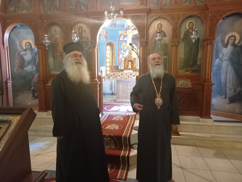 Ο Γουμενίσσης Δημήτριος στη Μητρόπολη Κορίνθου