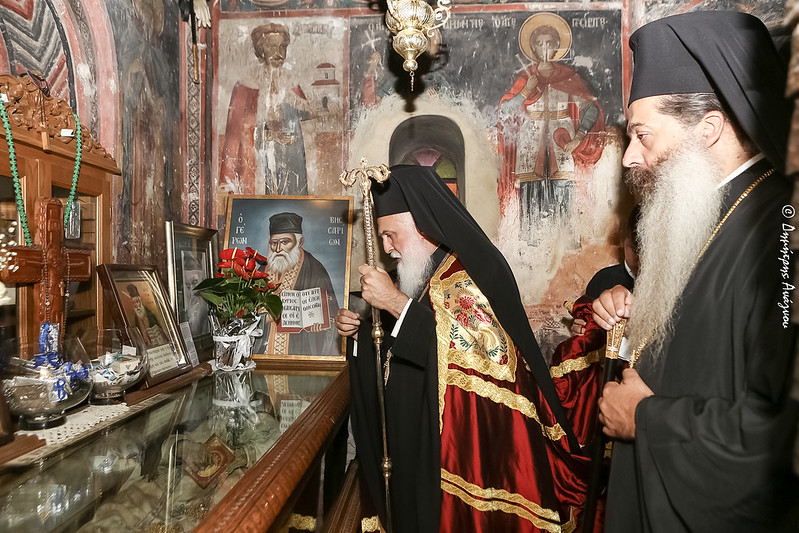 Ο Μητροπολίτης Λήμνου στην Ιερά Μονή Αγάθωνος