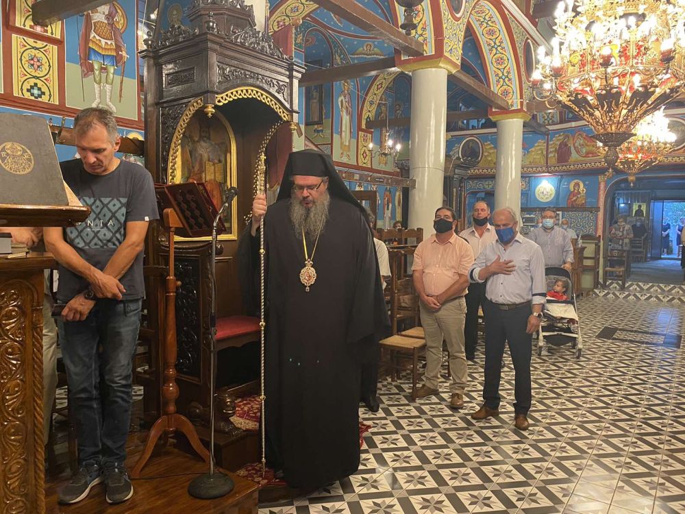 Ο Λαρίσης κ. Ιερώνυμος στην Ραψάνη