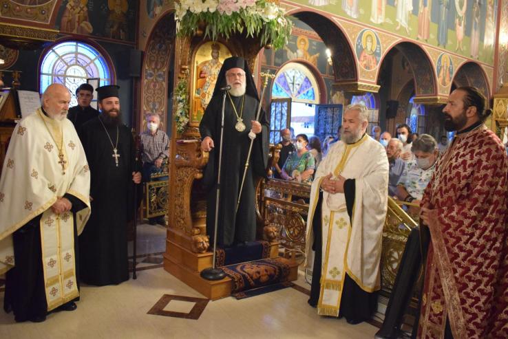 Ο Μητροπολίτης Ιλίου στην πανήγυρη του Αγίου Φανουρίου