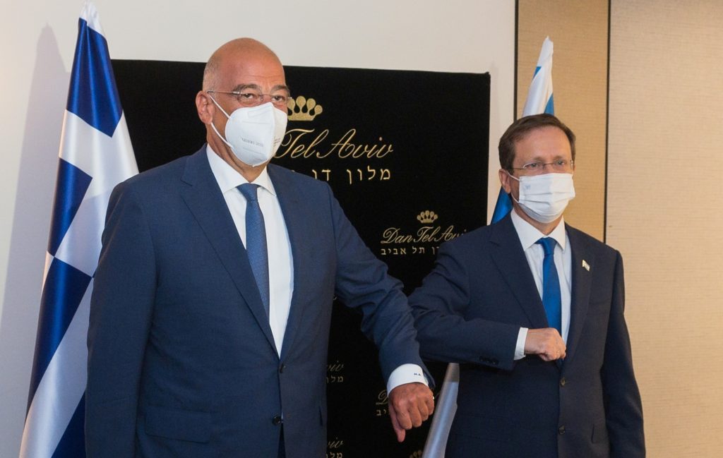 Συνάντηση Ν. Δένδια με τον Πρόεδρο του Ισραήλ