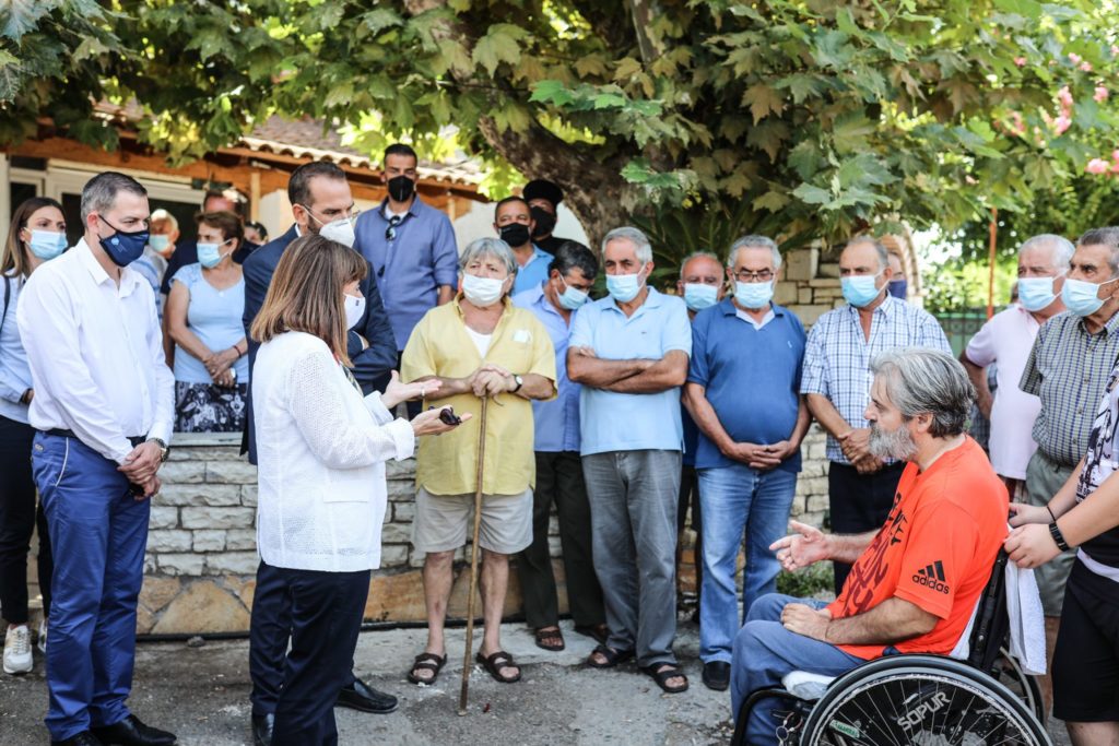 Επίσκεψη ΠτΔ σε πυρόπληκτες περιοχές του Δήμου Αρχαίας Ολυμπίας