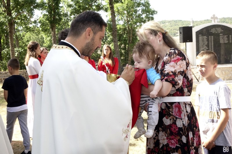 Слава храма Светог пророка Илије у Удрежњу код Невесиња