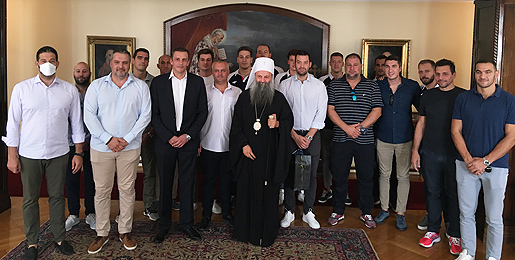 Златни ватерполисти код Патријарха