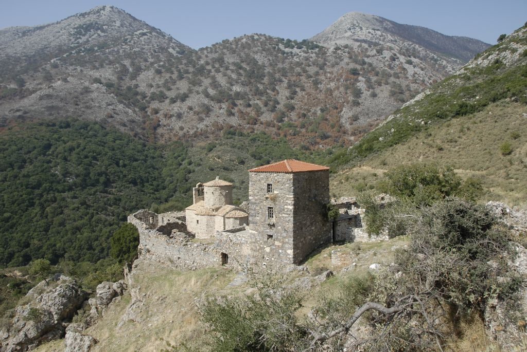 Κοντά στην Μονή Τσίγκου η φωτιά στην Ανατολική Μάνη