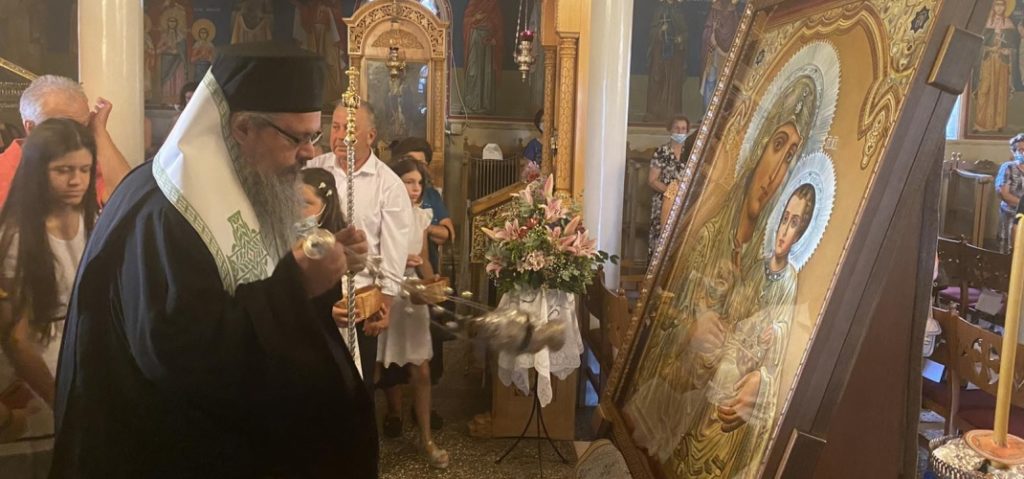 Υποδοχή Εικόνος Παναγίας Ιεροσολυμίτισσας στην Ι.Μ. Λαρίσης