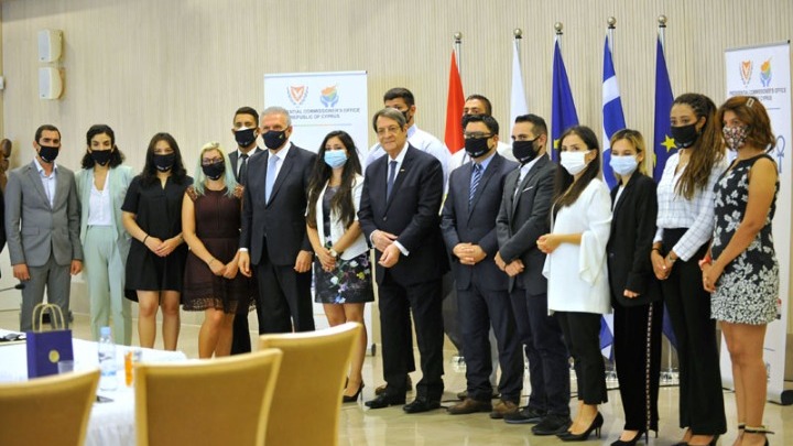 Στον Πρόεδρο της Κύπρου νέοι ομογενείς