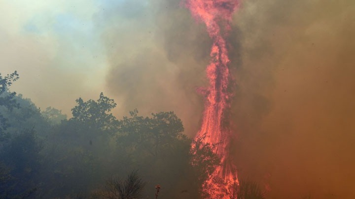Ηλεία: Αναζωπυρώσεις στις περιοχές Βίλλια και Δούκας