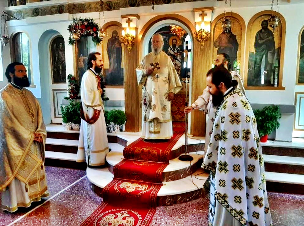 Ο Καρυστίας Σεραφείμ στον Τίμιο Πρόδρομο Κήπων – Κονιστρών