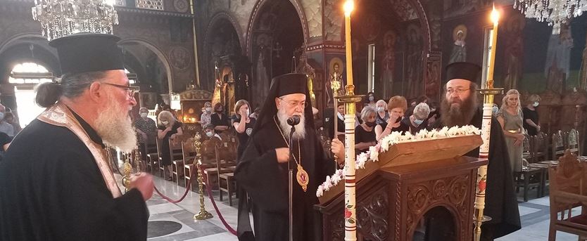 Κορίνθου Διονύσιος: “Η Παναγία είναι η αιτία της σωτηρίας μας”