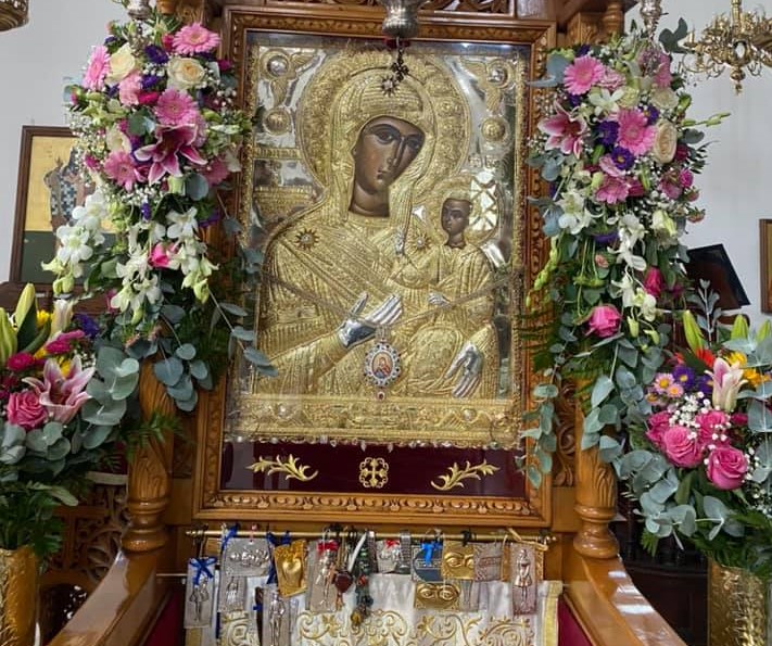 Γιορτή της Παναγίας της Προυσιώτισσας στο Εμπορείο Σαντορίνης