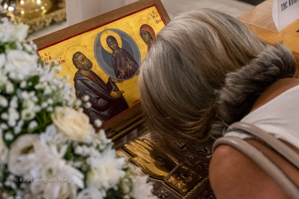 Υποδέχτηκαν Λείψανα των Αγίων Θεοπατόρων Ιωακείμ και Άννης