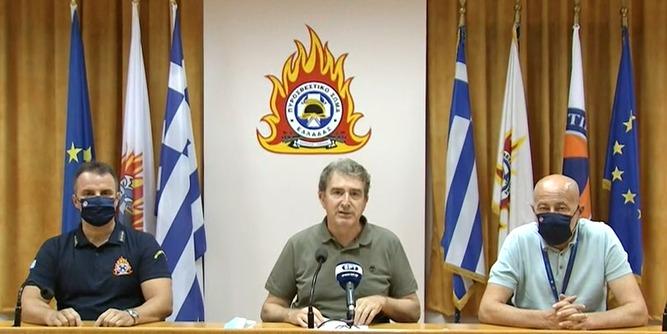 Χρυσοχοΐδης για φωτιά στα Βίλια: “Οριοθετήθηκε στο μεγαλύτερο μέρoς”