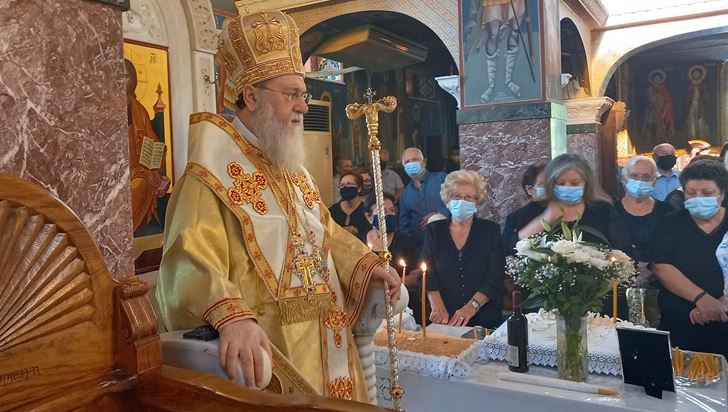 Ο Μητροπολίτης Κορίνθου στα Μέγαρα