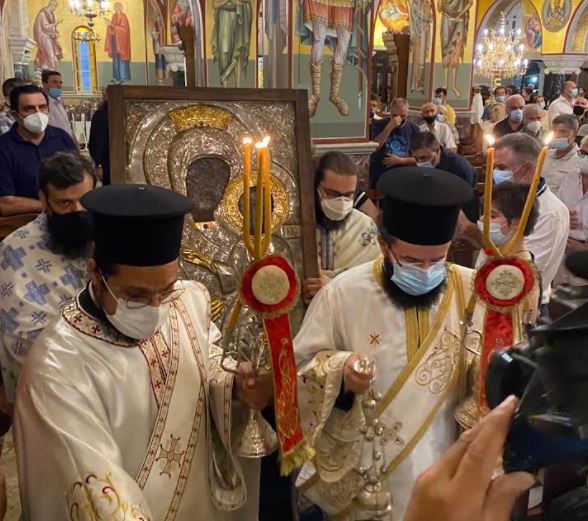 Εντός του Ναού η λιτανεία της Παναγίας “Μηχανιώτισσας”