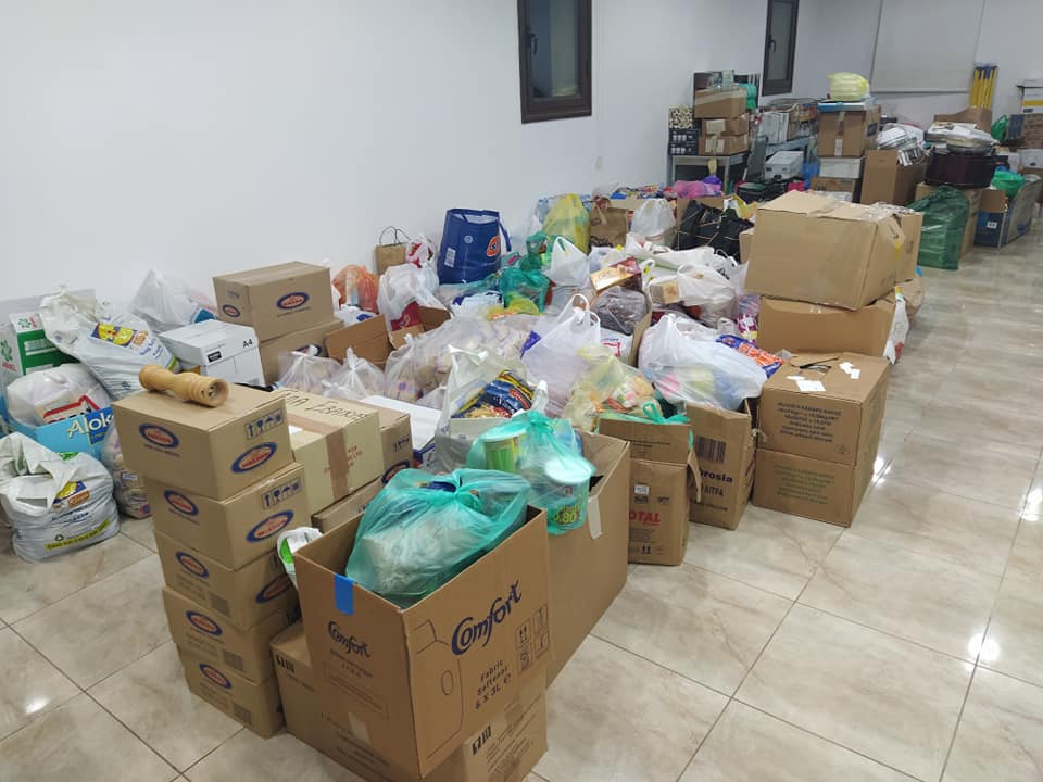 Συγκέντρωση βοήθειας από την Παναγία Αγίας Νάπας για τους πυρόπληκτους της Ελλάδας