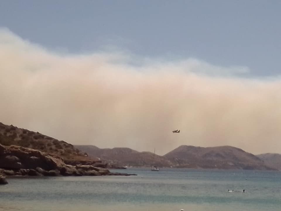 Μάχη με τις φλόγες σε Κερατέα και Βίλια (ΒΙΝΤΕΟ)