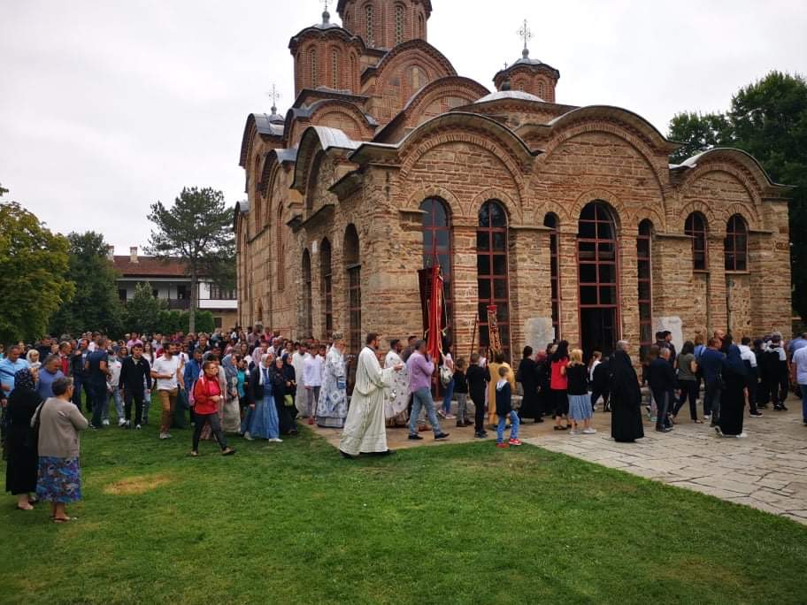 Feast of the Dormition at historic Gracanica Monastery