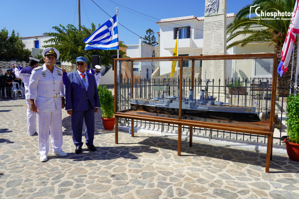 Το ομοίωμα του Θωρηκτού Αβέρωφ στα Ηρωικά Ψαρά