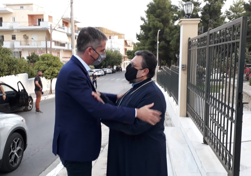 Ο Κώστας Μπακογιάννης στον Μητροπολίτη Μεσσηνίας