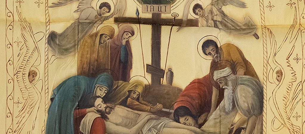 Святейший Патриарх Кирилл передал в музей Московской духовной академии антиминсный плат начала XX века