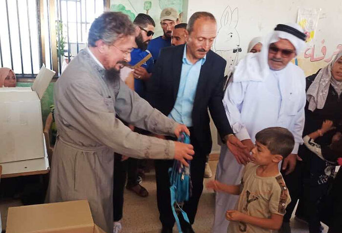 При участии Русской Православной Церкви в сирийскую Босру доставлена гуманитарная помощь