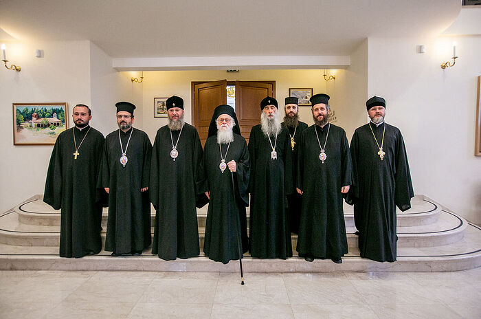 Блаженнейший Архиепископ Тиранский Анастасий встретился с делегацией Украинской Православной Церкви