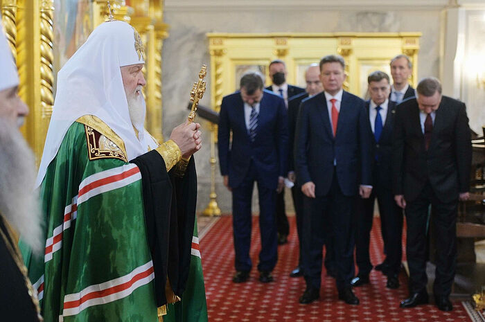 Слово Святейшего Патриарха Кирилла после освящения храма Святой Троицы на Октябрьской набережной Санкт-Петербурга