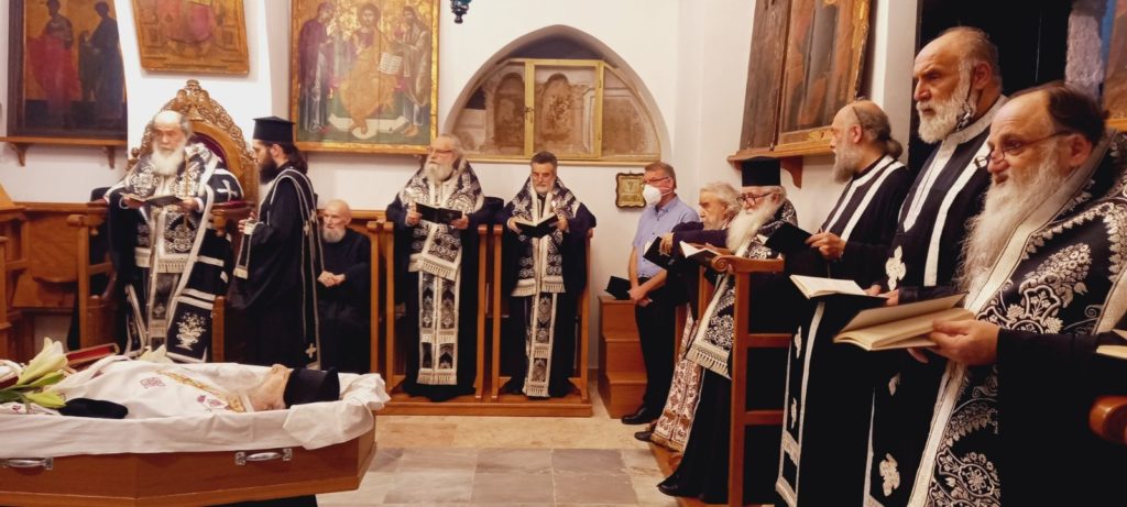 H εξόδιος κι ο επικήδειος του ηγούμενου της Γαλιλαίας Άνθιμου