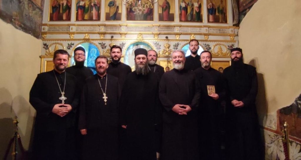 Благословена посјета хиландарског игумана Методија Цркви Светог Георгија под Горицом (видео)