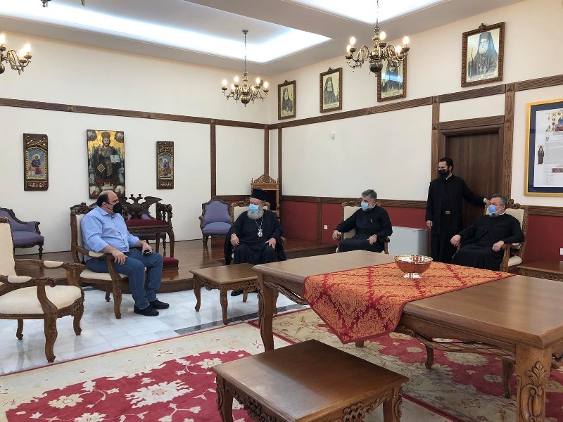 Ο Υφυπουργός Χ. Τριαντόπουλος στον Μητροπολίτη Χαλκίδος 