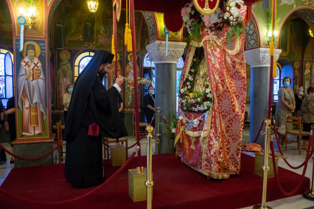 Εσπερινός για την Παναγία Μυρτιδιώτισσα στην Πύλο