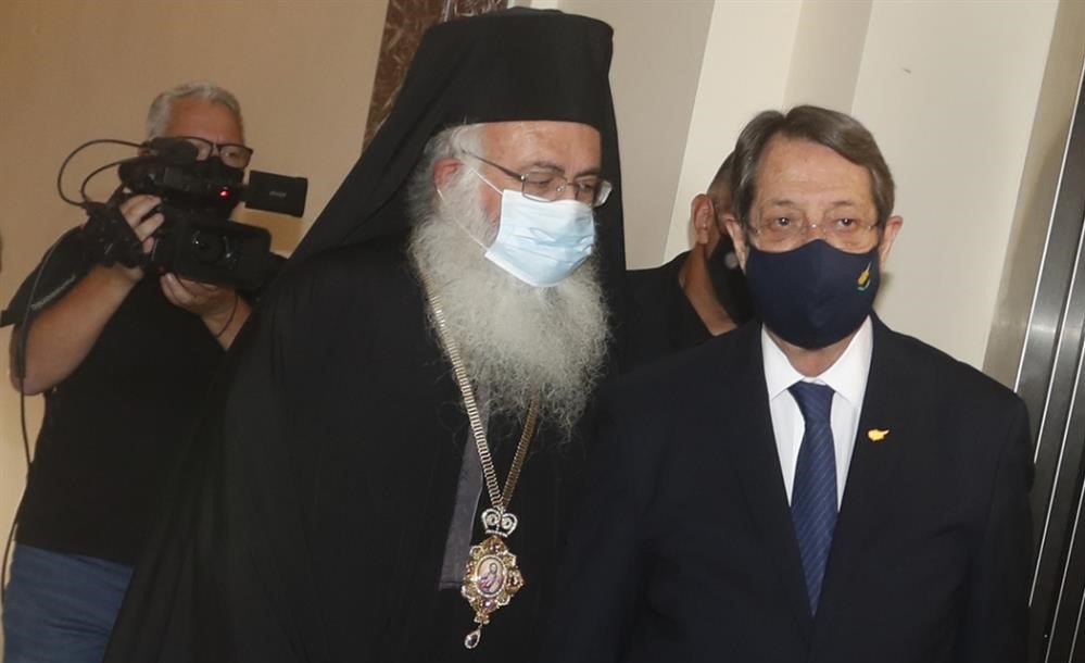 Ο Νίκος Αναστασιάδης ενημέρωσε την Ι. Σύνοδο για το Κυπριακό