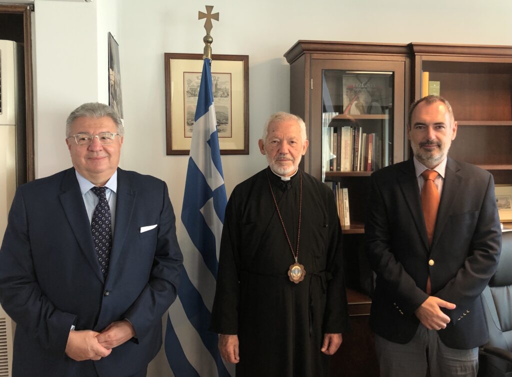 Συνάντηση Αρχιεπισκόπου Καναδά με Υφ. Εξωτερικών Ανδρέα Κατσανιώτη