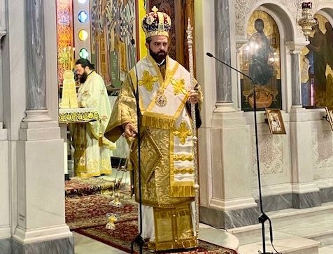 Ο Επίσκοπος Μελιτινής Μάξιμος στον Μητροπολιτικό Ναό της Νέας Ιωνίας
