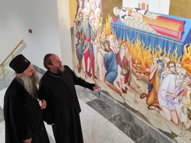 Радујем се и дивим“: Патријарх Порфирије обишао завршне радове у Храму Светог Саве