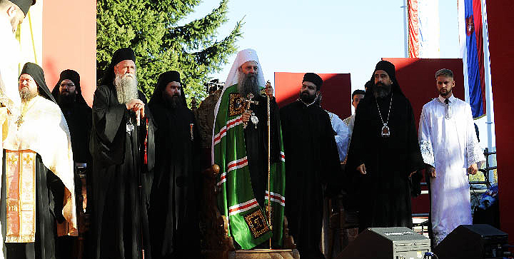 Беседа Патријарха српског Порфирија у манастиру Ђурђевим Ступовима