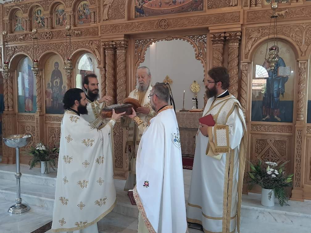 Ο Μητροπολίτης Καρυστίας στην Αγία Σοφία Πλατάνας