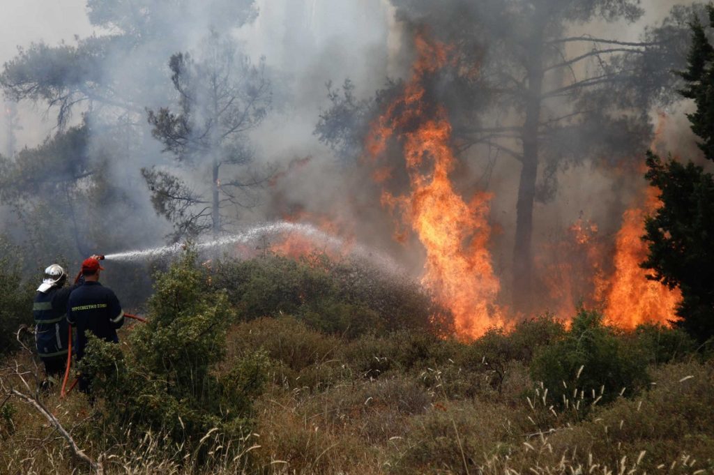Wildfire on Mount Athos