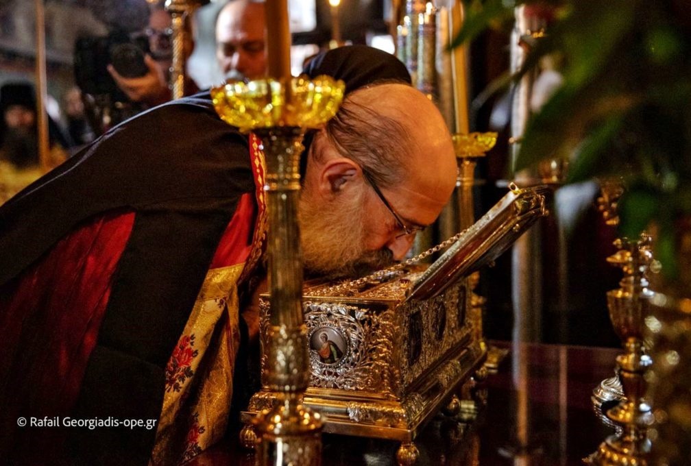 Η πανήγυρη της Τιμίας Ζώνης στο Περιβόλι της Παναγίας (ΒΙΝΤΕΟ+ΦΩΤΟ)