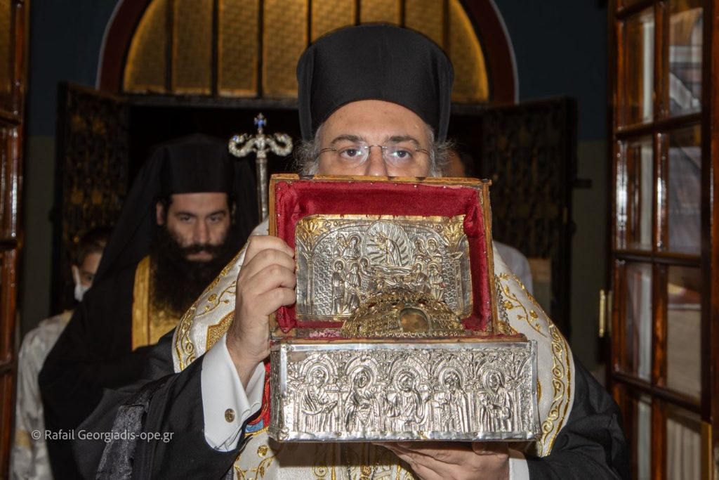 Η Κάρα του Προστάτου των καρκινοπαθών στην Καλαμαριά