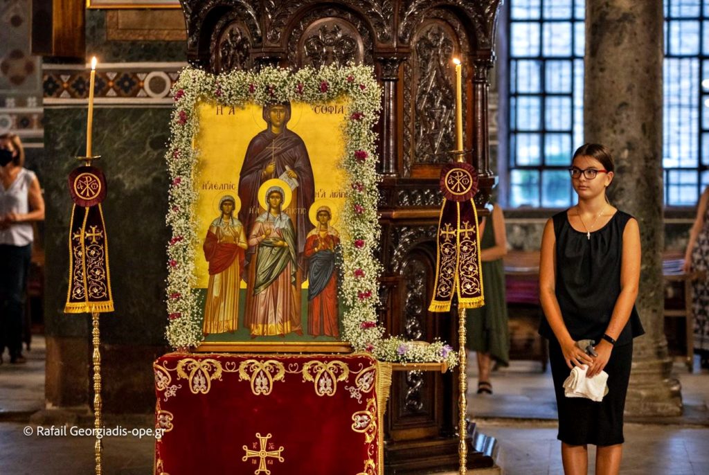 Πανηγυρικός Εσπερινός της Αγίας Σοφίας στη Θεσσαλονίκη (ΦΩΤΟ)