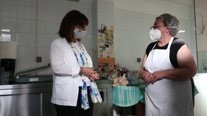 Η Πρόεδρος συναντήθηκε με γυναίκες που παράγουν προϊόντα