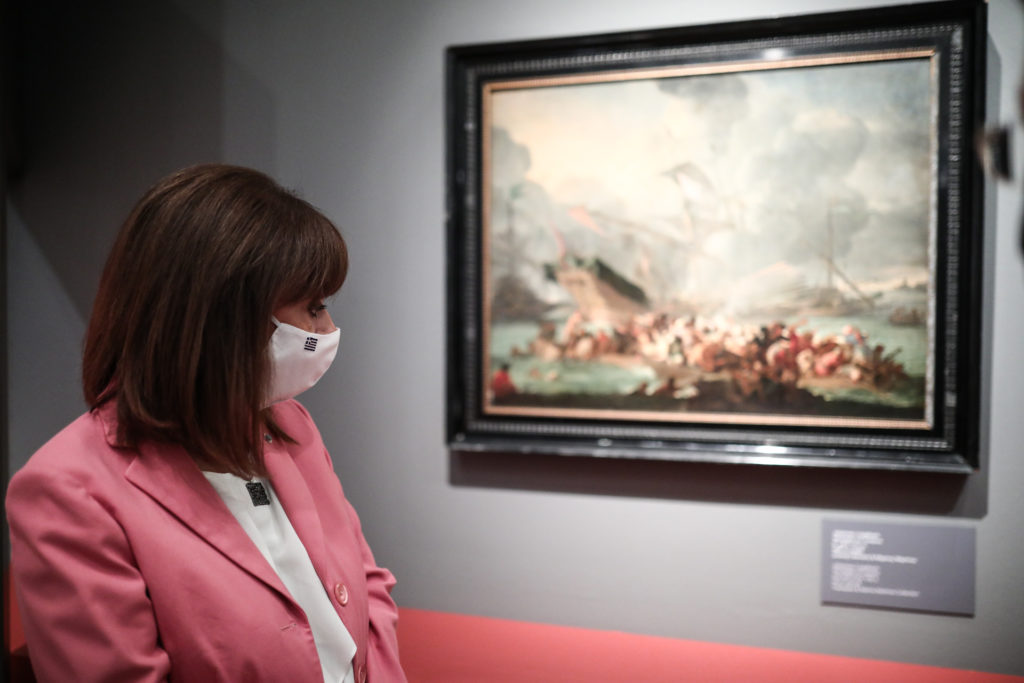 Εγκαινίασε την Έκθεση του Βυζαντινού Μουσείου