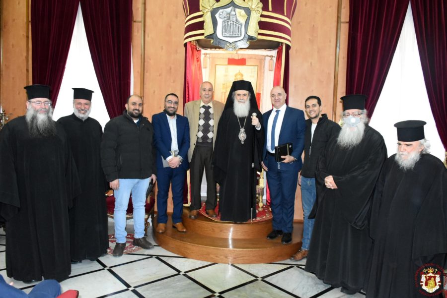 البطريرك ثيوفيلوس يستقبل الجمعية الخيرية الوطنية الأرثوذكسية بمناسبة عيد الميلاد المجيد