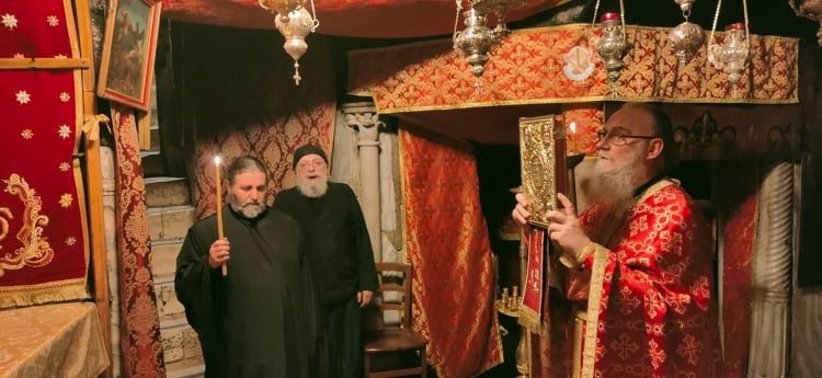 Παραμονή Χριστουγέννων στο Σπήλαιο της Βηθλεέμ